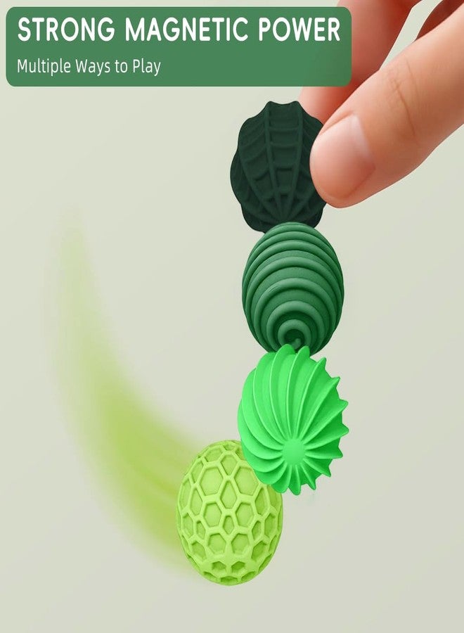 PATPAT® 4Pcs Magnetic Balls Stress Relief Toys Adults, with Storage Case, 0.94'' Dia Textured Silicone Fidget Toys Adults Magnet Balls for Relaxation, Mindful Training, Sensory Train, PDHD Therapy, - Image 4